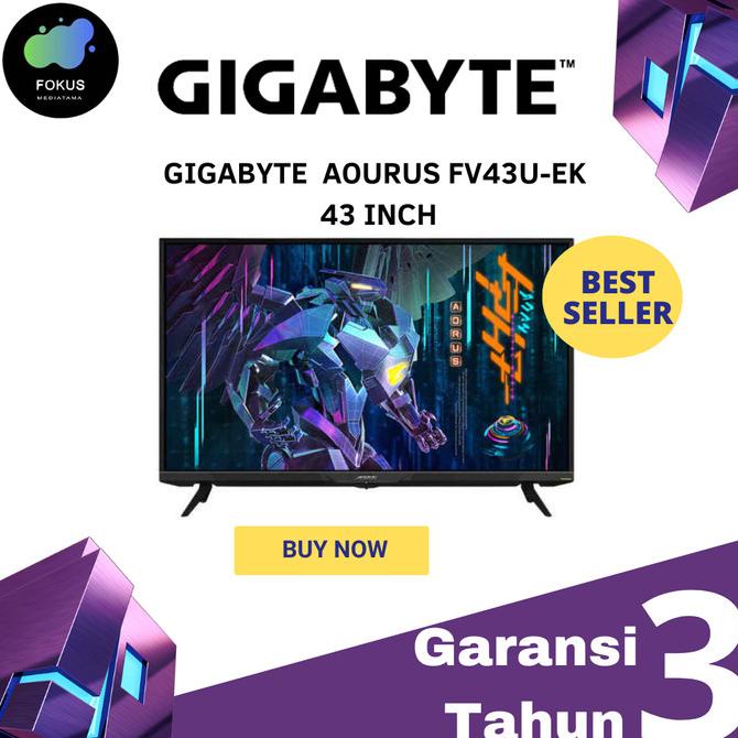 Jual Gigabyte Aorus Fv43U Ek 43 Inch Uhd 4K 144Hz 1Ms Dp Gaming