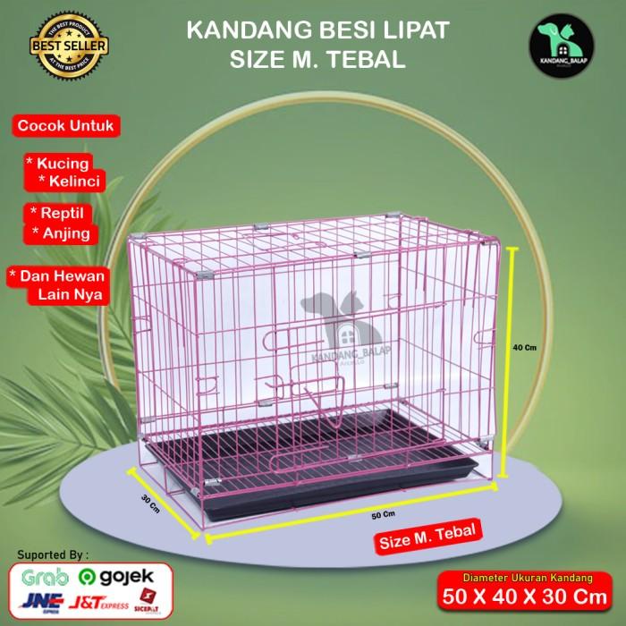 Jual Kandang Kucing Besi Lipat Tebal Size M X X Kandang