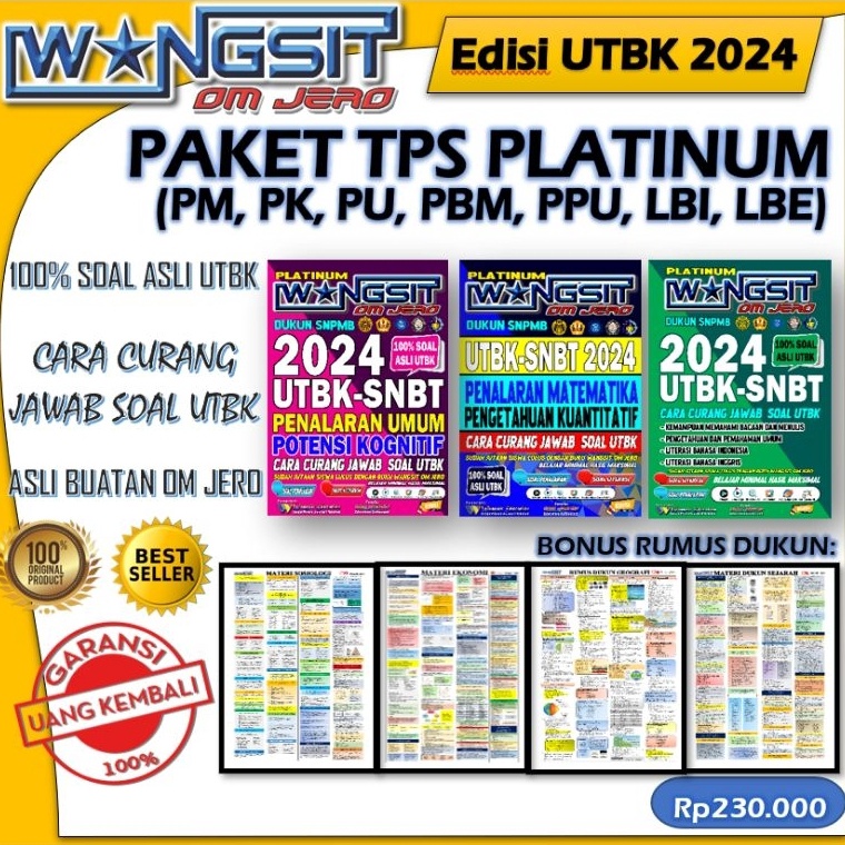 Jual Order Saja Gan Tps Utbk Buku Wangsit Om Jero Utbk Snbt