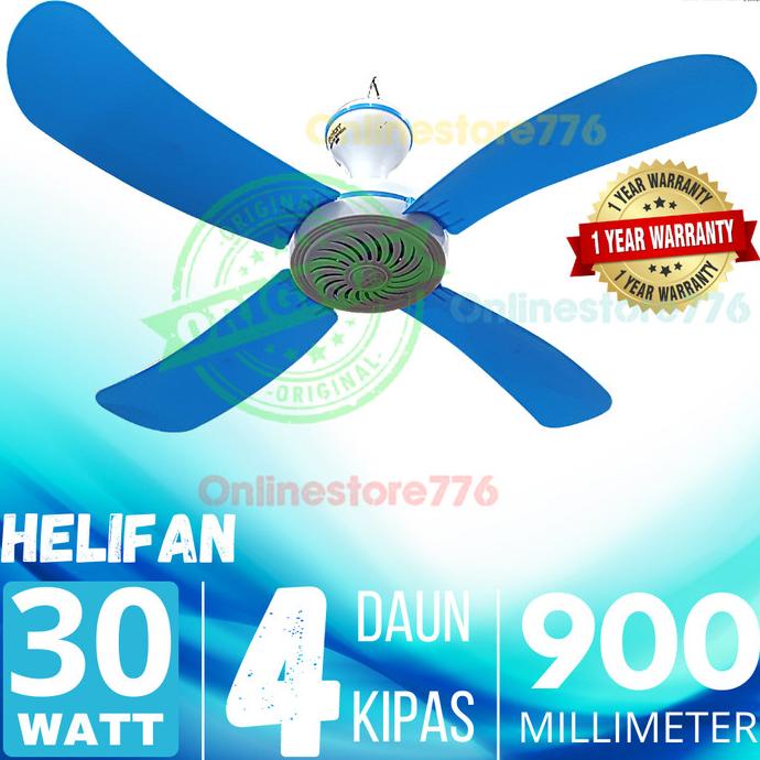 Jual Kipas Angin Gantung Kipas Angin Helifan 30 Watt 4 Baling