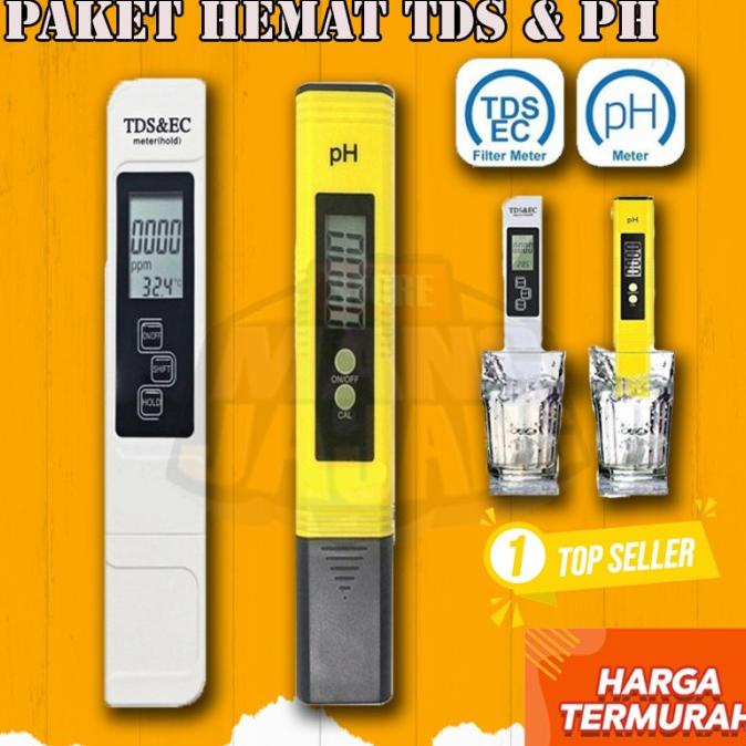 Jual Paket Alat Ukur PH Meter TDS Tester Digital Hidroponik Akuarium