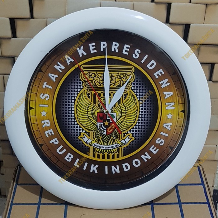 Jual Jam Jam Dinding Logo Istana Kepresidenan Antik Shopee Indonesia