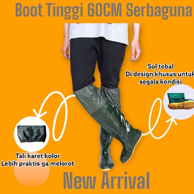 Jual Shopee Brand Sepatu Sawah Boot Panjang Petani Pertanian Perkebunan