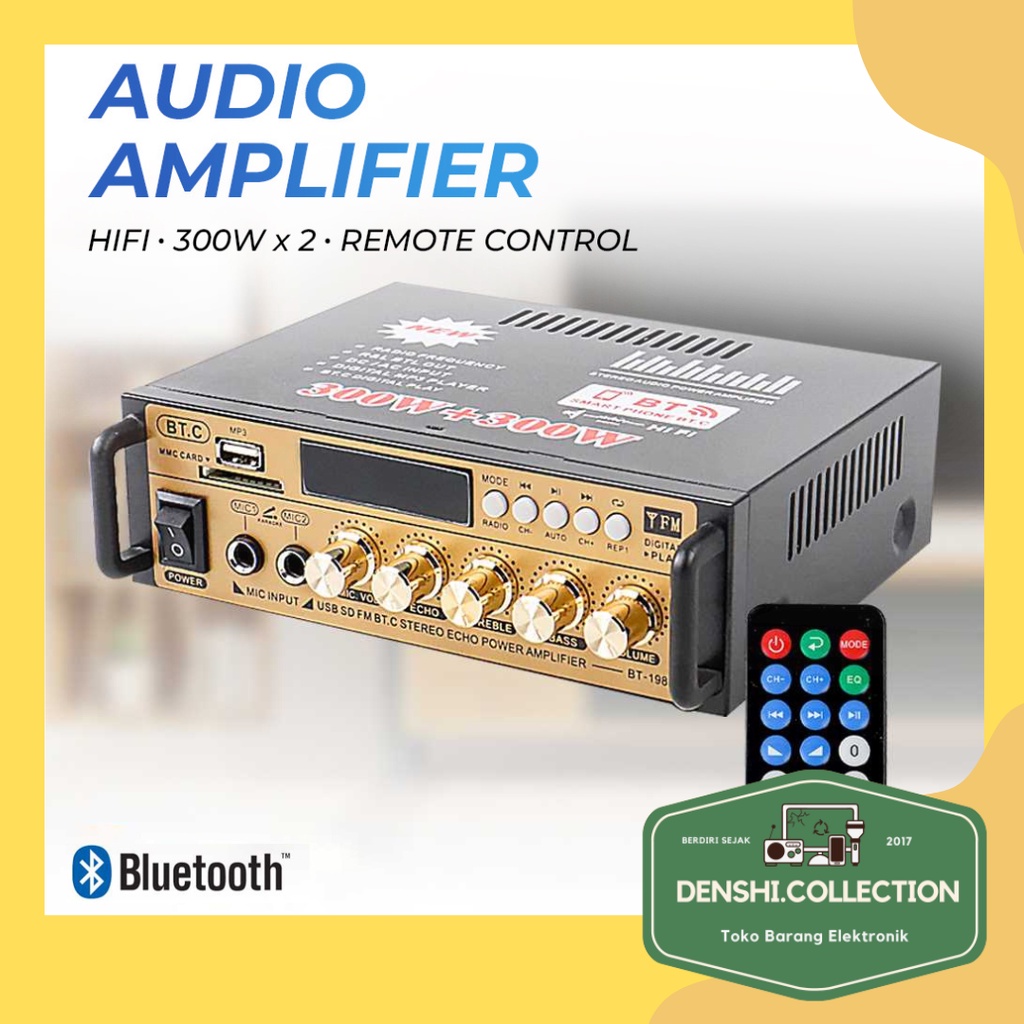 Jual Audio Bluetooth Amplifier Hifi Wx Model Terbaru Bt E