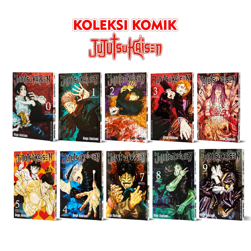 Jual Buku Komik Jujutsu Kaisen Season 1 2 3 4 5 6 7 8 9 0 KODE R35B