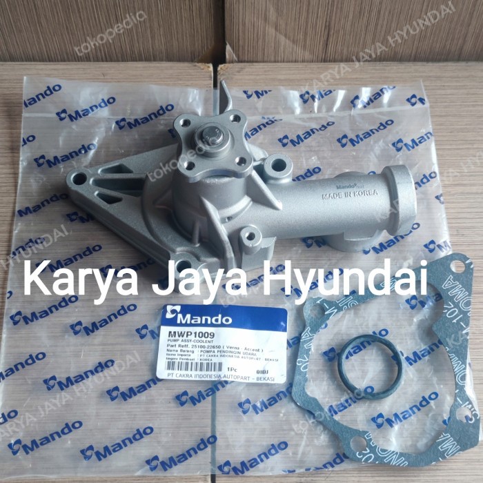 Jual Jual Water Pump Hyundai Accent Verna Avega Getz Mando Best Seller