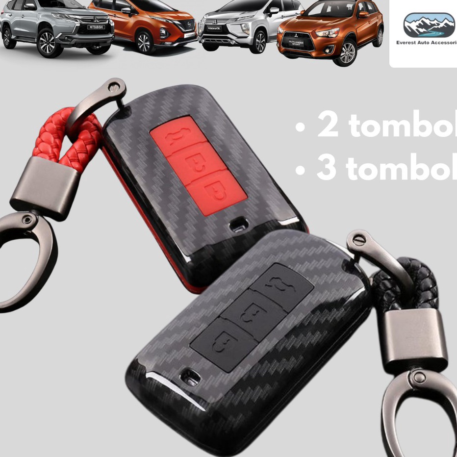 Jual Lti Key Case Xpander Pajero Livina Casing Kunci Cover Carbon