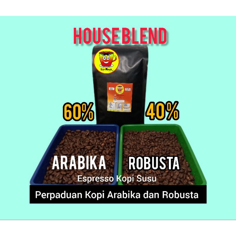 Jual Houseblend Es Kopi Susu 60 40 Arabika Robusta 1 Kg Shopee Indonesia