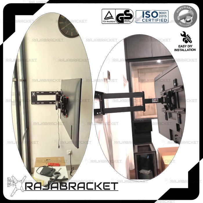 Jual Bracket Braket Breket Tv Inch Swivel Arm Nb