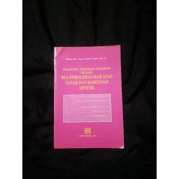 Jual Peraturan Perundang Undangan Tentang Bea Perolehan Hak Atas Tanah