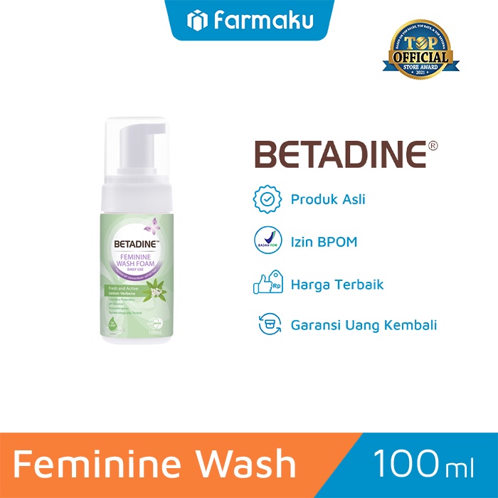 Jual Betadine Feminine Wash Foam Fresh And Active Lemon Verbena Ml