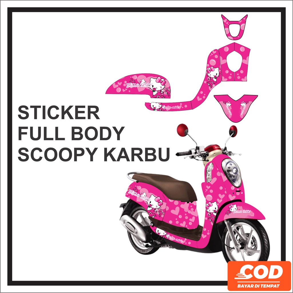 Jual Stiker Sticker Motor Scoopy Decal Body Scoopy Striping Scopy