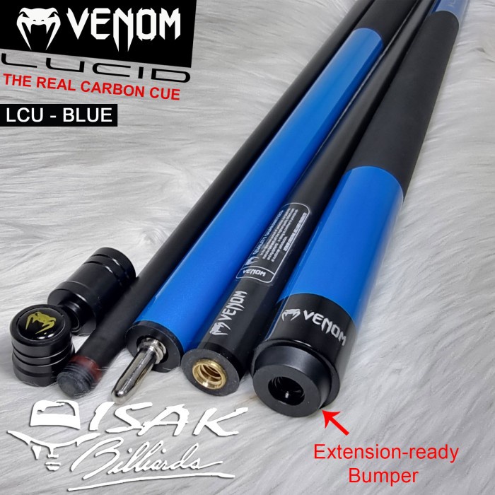 Jual Stick Billiard Venom Lucid Carbon Lcu Blue Cue Uniloc Low