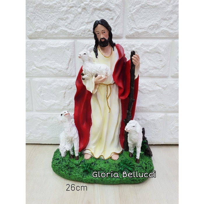 Jual PATUNG PAJANGAN YESUS DOMBA JESUS KRISTEN ROHANI Shopee Indonesia