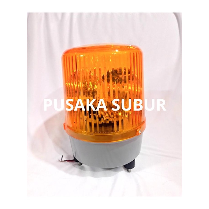 Jual LAMPU PUTAR ROTARY 24V WARNING LIGHT BESAR 7 IN ROTARI EMERGENCY