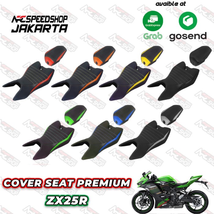 Jual SARUNG JOK COVER SEAT KULIT LUIMOTO REPLICA KAWASAKI ZX25R