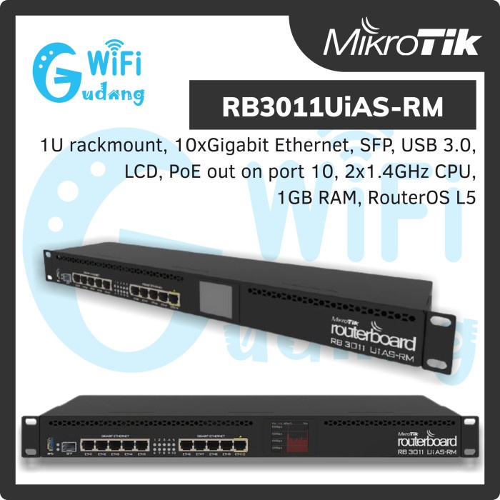 Jual Mikrotik Rb Uias Rm Routerboard Port Gigabit Ethernet Usb