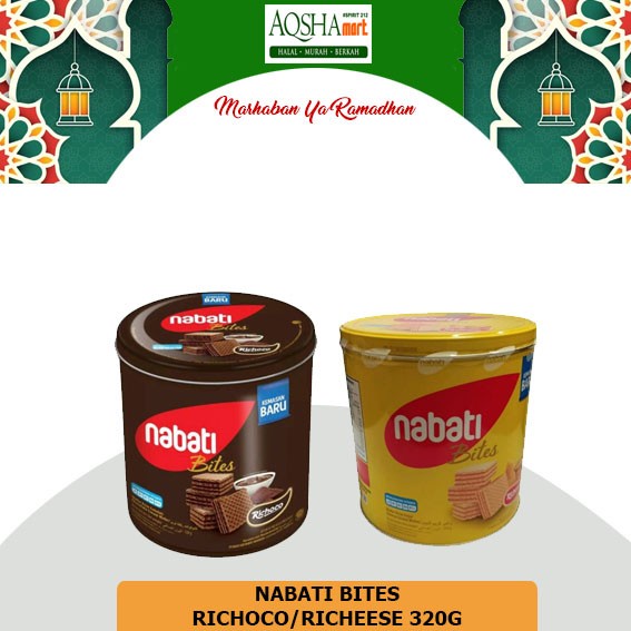 Jual Nabati Bites Richeese Richoco Wafer Keju Cokelat Kaleng G