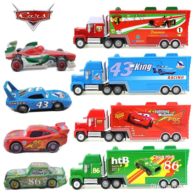 Jual Mobil Disney Pixar 2 Lightning McQueen The King Chick Hicks F1