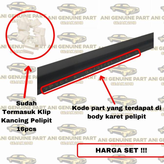 Jual Karet Pelipit Kaca Luar Avanza Xenia Original Harga Set