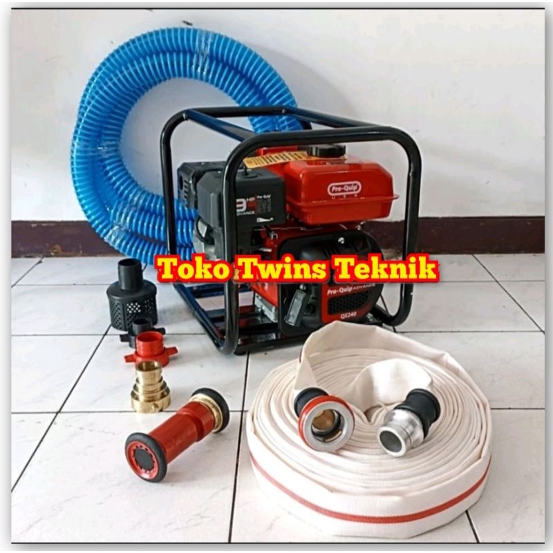 Jual PAKET POMPA PEMADAM KEBAKARAN KOMPLIT NOZLE MESIN 9HP BENSIN MURNI