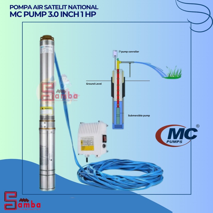 Jual Pompa Air Satelit National Mc Pump 1 Hp 3 Inch Pompa Air