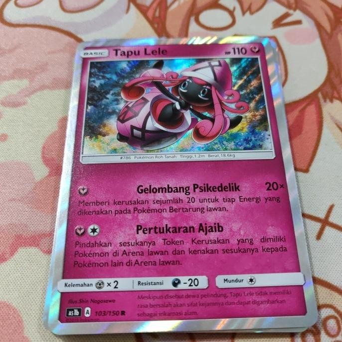 Jual Kartu Pokemon TCG ID Indonesia AS1b Tapu Lele Holo R Shopee