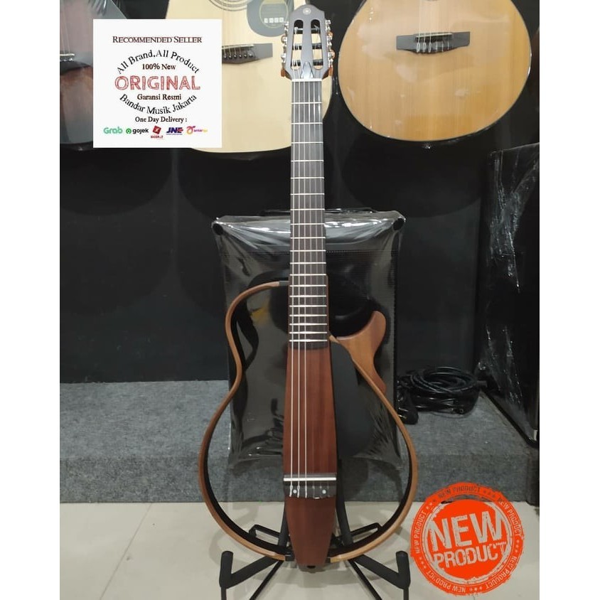 Jual Yamaha Slg N Nylon String Silent Guitar Natural Bmj Shopee