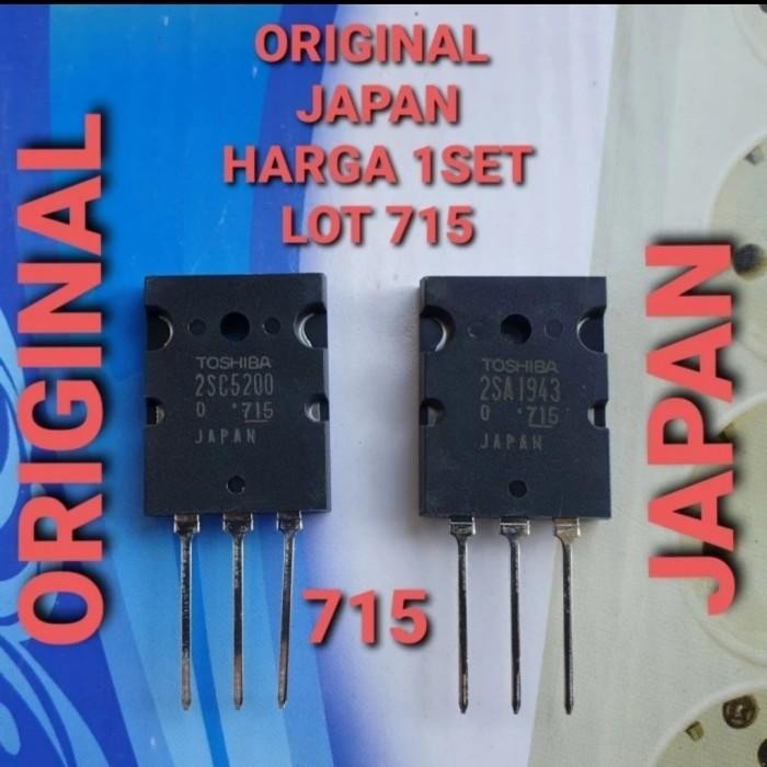 Jual C5200 A1943 Lot Low 715 2sc5200 Transistor Toshiba Original Ori