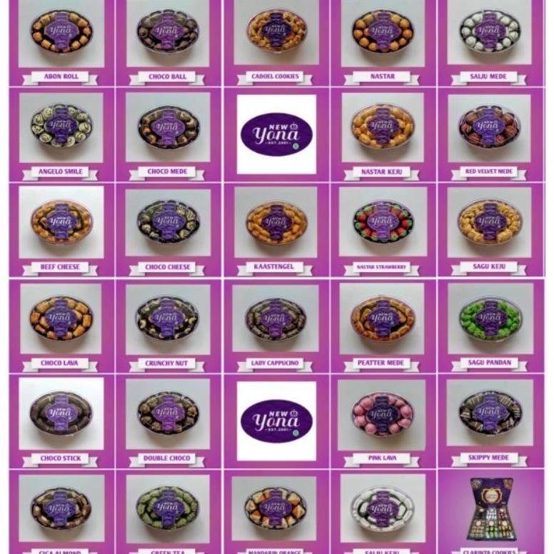 Jual Best Seller Kue Kering Untuk Lebaran Yona Cookies 20 Varian Rasa