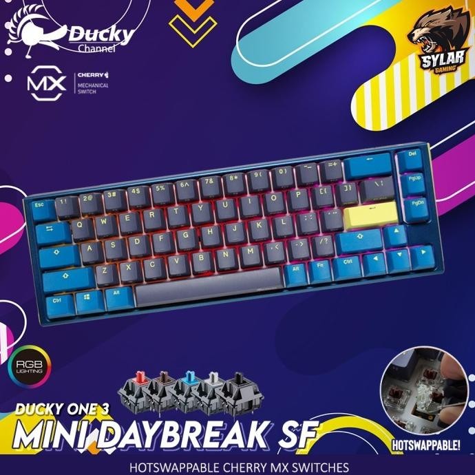 Jual New Ducky One Sf Daybreak Hotswap Rgb Mechanical Gaming Keyboard