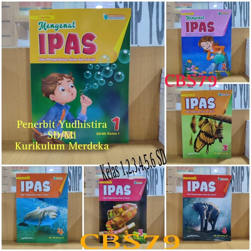 Jual Buku IPAS Ilmu Pengetahuan Alam Dan Sosial Kelas 1 2 3 4 5 6 SD