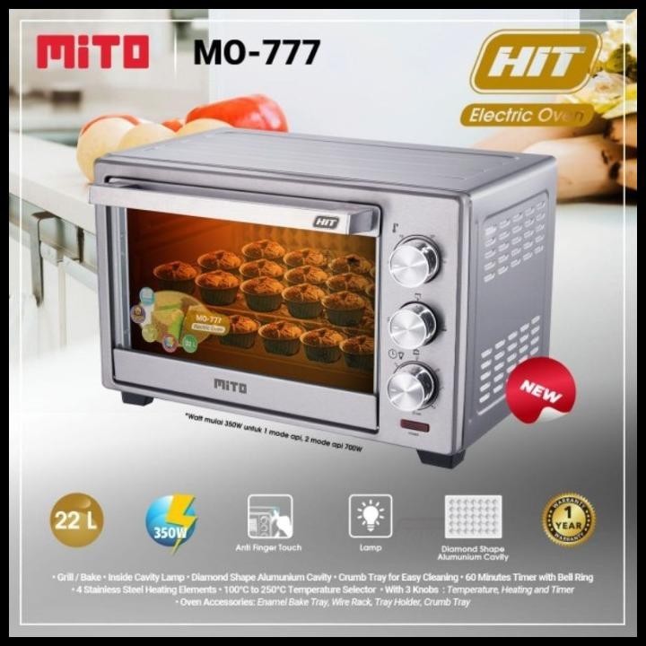 Jual OVEN LISTRIK MITO MO 777 HIT ELECTRIC OVEN 22 LITER MO777