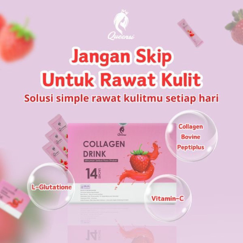 Jual Original Collagen Drink Queensi Minuman Pemutih Badan Shopee