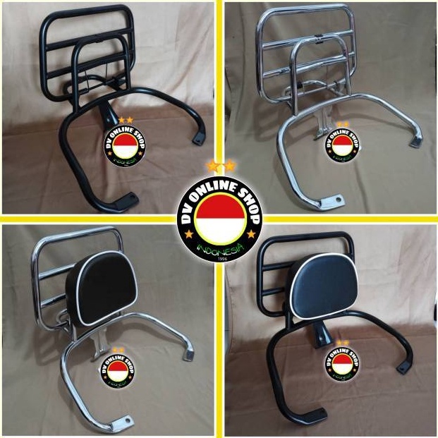 Jual Back Rack Backrack Vespa Sprint Dan Primavera Bantalan