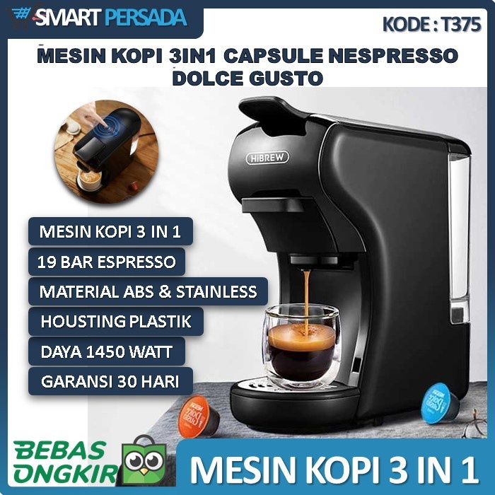 Jual Mesin Pembuat Kopi Espresso Machine Electric Otomatis 3In1 Cofee