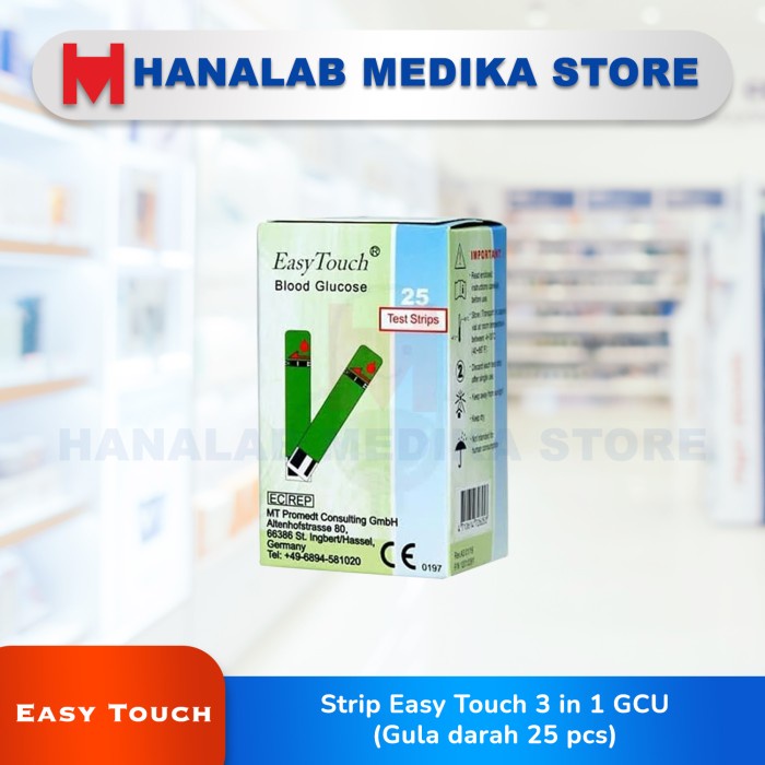 Jual Strip Easy Touch Gula Darah Asam Urat Cholesterol Refill Easy