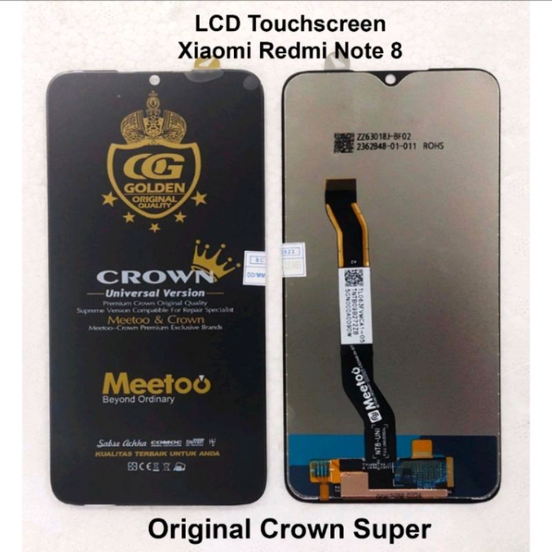 Jual LCD Touchscreen Xiaomi Redmi Note 8 Fullset Kualitas Crown Super