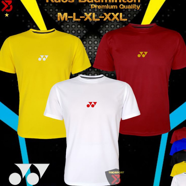 Jual Terlaris KAOS BADMINTON Y SML M PREMIUM JERSEY BADMINTON KAOS