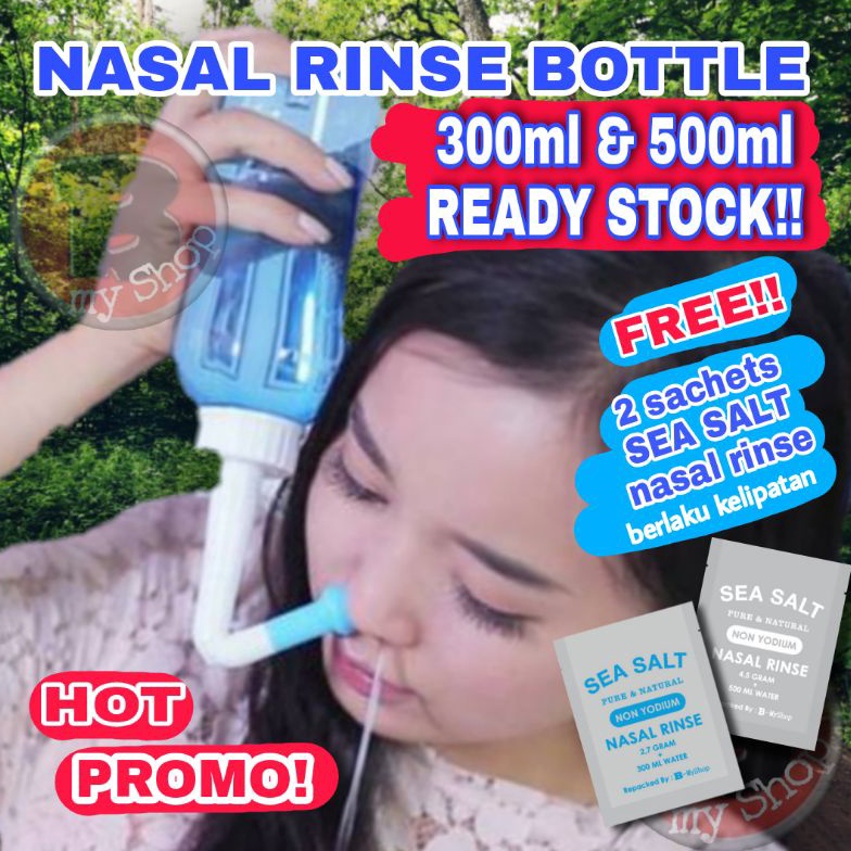 Jual Shopee Mall Ready Stock Waterpulse Botol Cuci Hidung Free