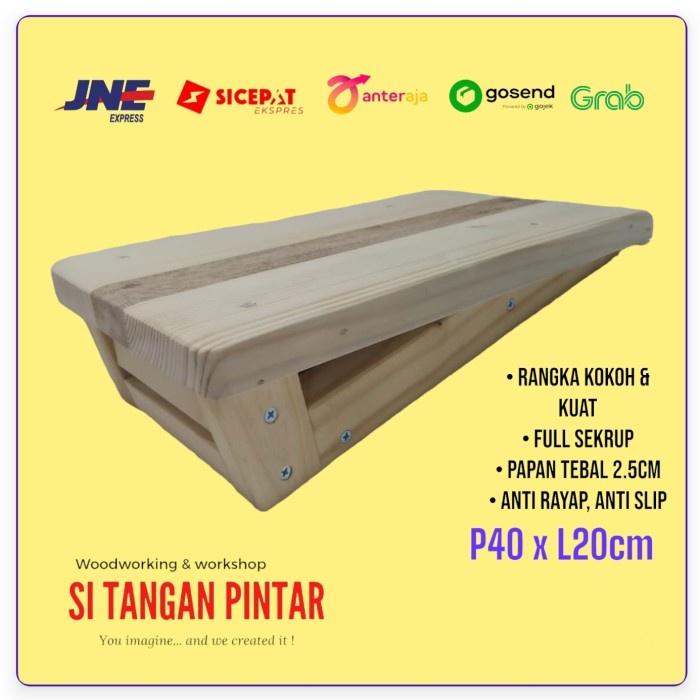 Jual Ready Stok Tanjakan Kayu Tanjakan Motor Wooden Ramp Cm X