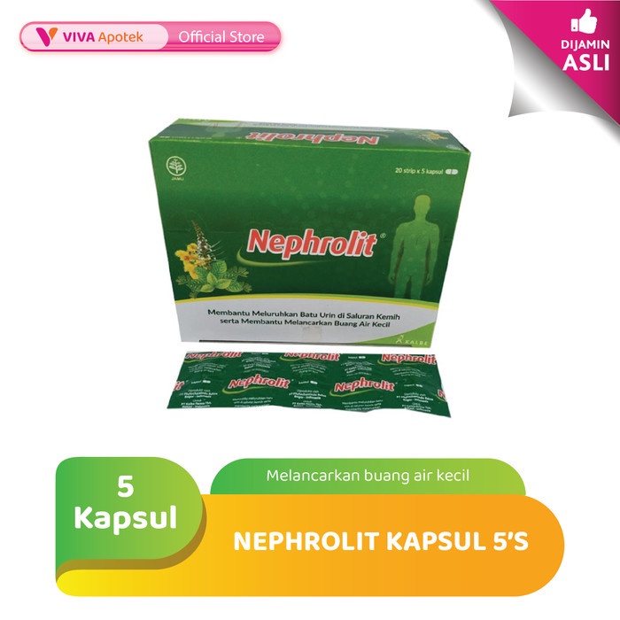 Jual Nephrolit Untuk Meluruhkan Batu Urin Saluran Kemih 5 Kapsul