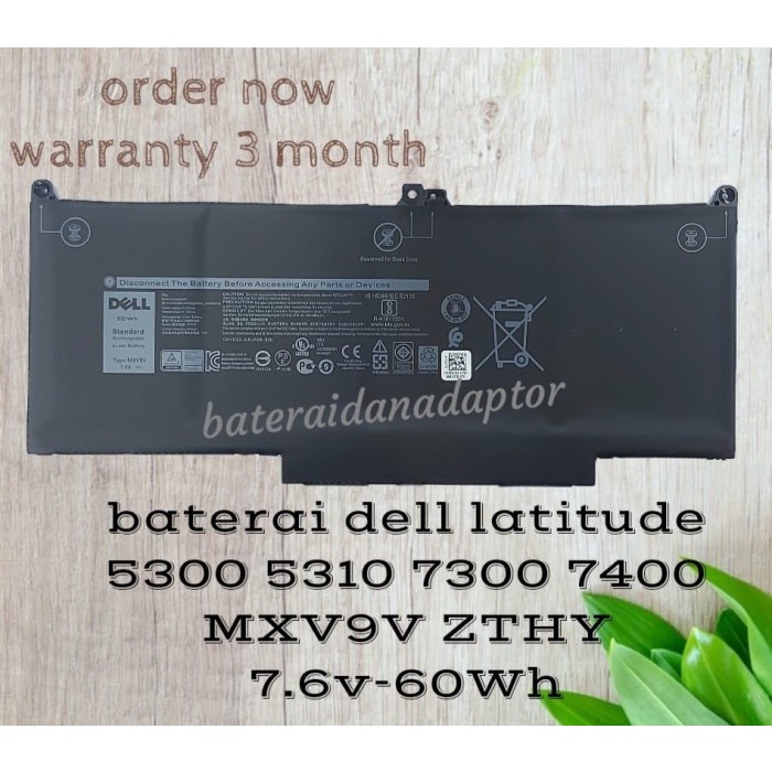 Jual Baterai Dell Latitude Mxv V Zthy Original