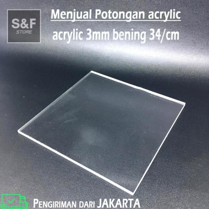 Jual Akrilik Potongan 3Mm Bening Acrylic Custom Akrilik Lembaran