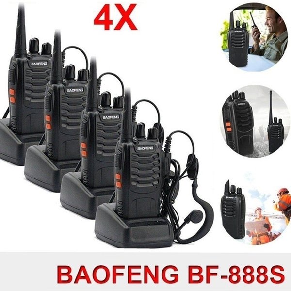 Jual PAKET 4 UNIT Radio HT Baofeng Bf 888s Terkoneksi Dengan Baik