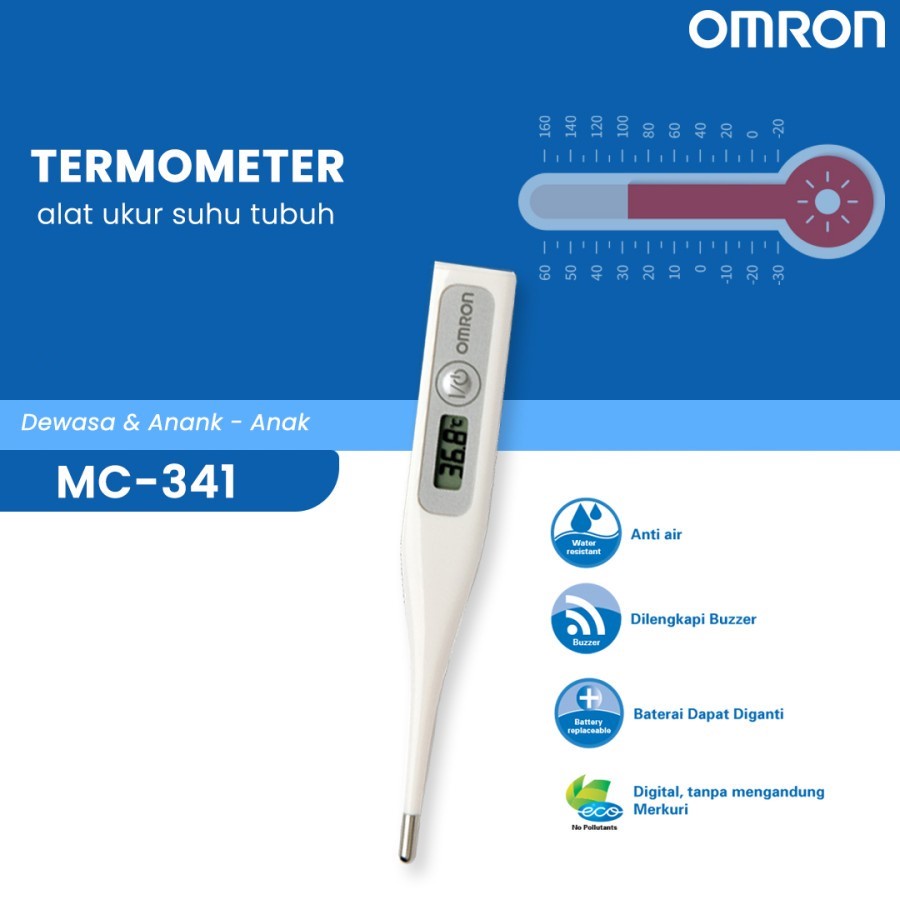 Jual Omron Digital Thermometer Mc Alat Gukur Suhu Tubuh Shopee