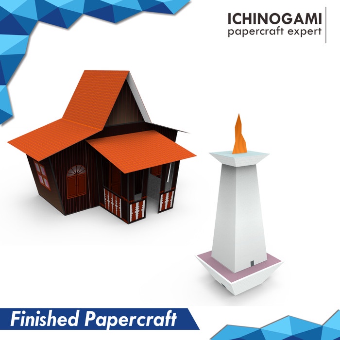 Jual Ichinogami Nusantara Papercraft Kit Diy Diorama Seri G