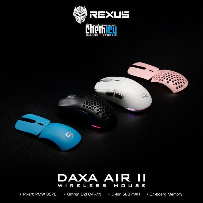 Jual Rexus Daxa Air Ii Wireless Pro Gaming Mouse Shopee Indonesia