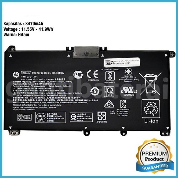 Jual BATERAI LAPTOP HP MODEL 14S DK1001AU HT03XL ORI 2212 Shopee