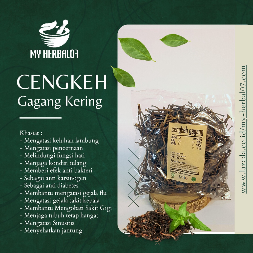 Jual Herbal Kesehatan Gagang Cengkeh Kering Syzygium Aromaticum 500